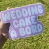 Sticker Magnétique Wedding Cake à bord