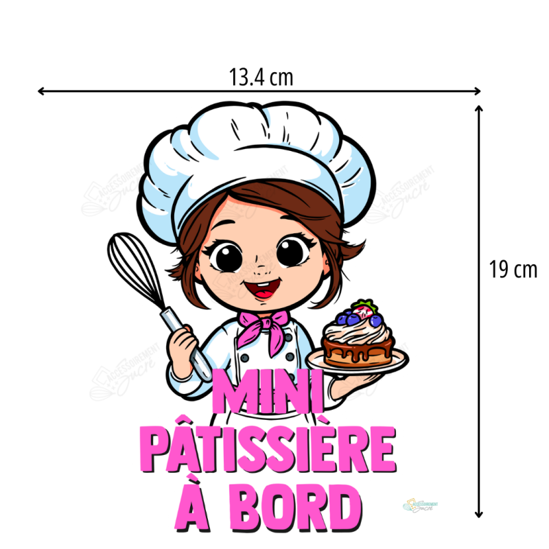 Mini pâtissière à bord - bébé à bord